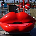 可口可樂贊助的"嘴唇椅"