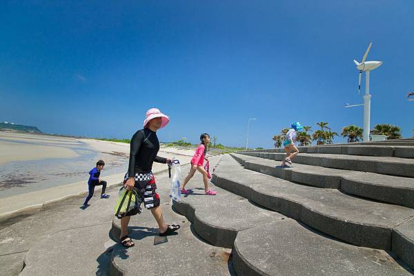 海中道路海灘