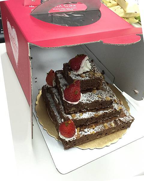 box with cake