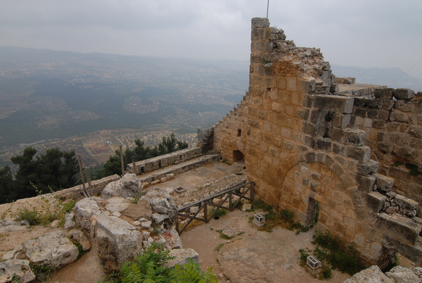 Ajloun碉堡的展望