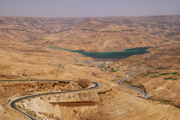 Wadi Mujib的水壩