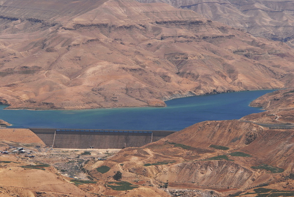 Wadi Mujib水壩近照