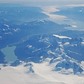 飛機上俯視Patagonia冰原