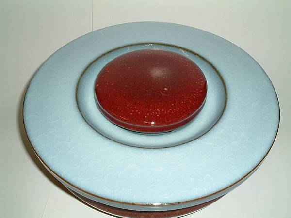 邱鐙鋒大師的影青銅紅陶藝