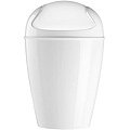 Swing-top wastebasket