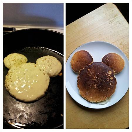 Mickey mouse pancake