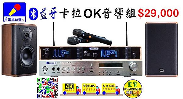 里賀 ABX TPA-100 藍芽卡啦OK音響組