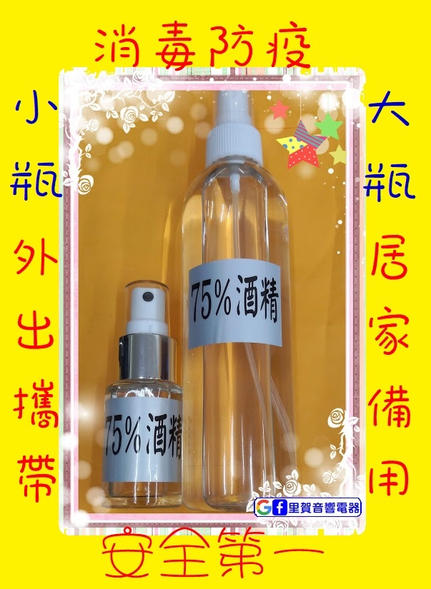 小瓶外出攜帶75%酒精消毒防疫安全第一大瓶居家備用.jpg