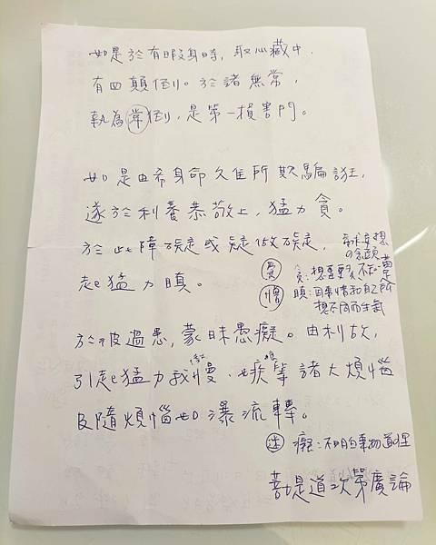 4/6隨筆之自言自語