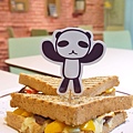 熊貓哥的烤蔬菜羅勒青醬三明治 $150
