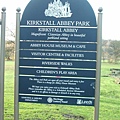 Kirkstall Abbey Park 指示牌