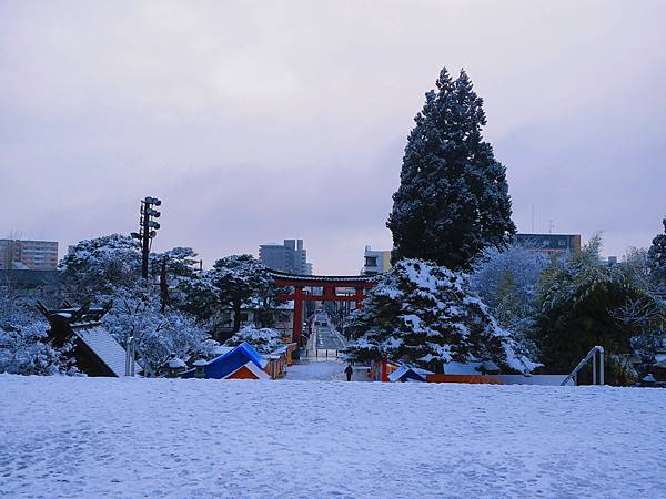 【盛岡】被雪覆蓋的八幡宮