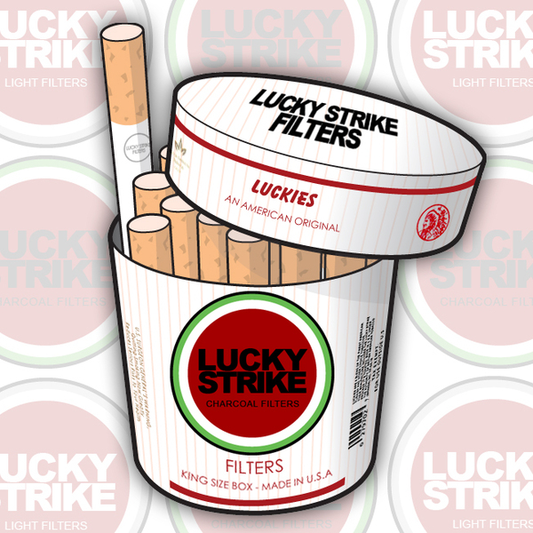 Lucky Strike 圓桶包裝 - 濃煙