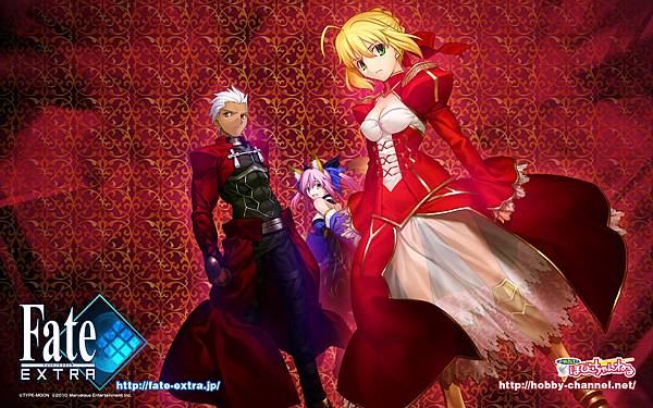 Archer, Caster and Red Saber(Nero)