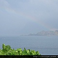 下過雨後，出現彩虹耶~