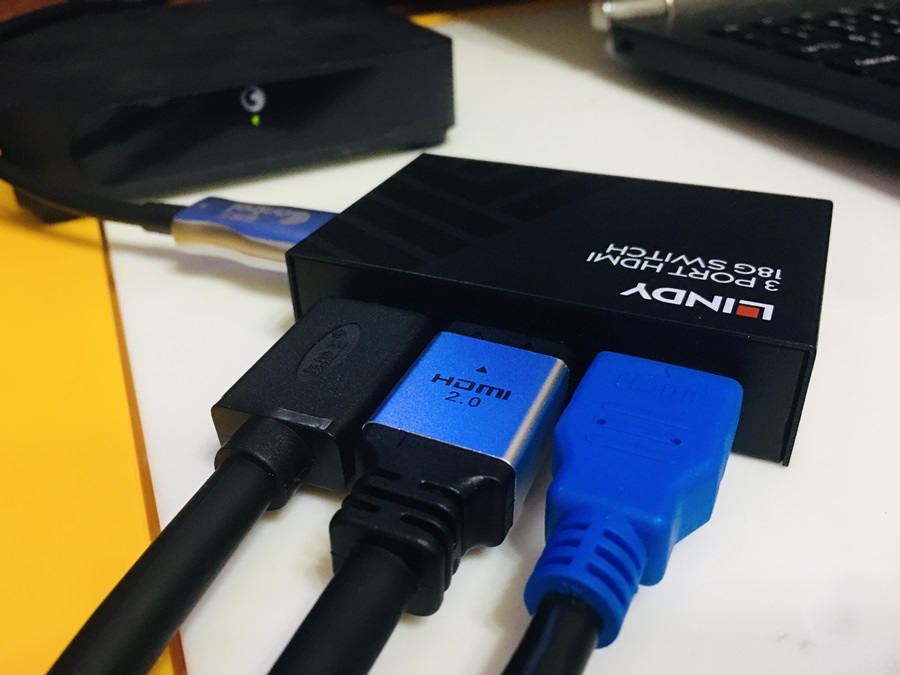 HDMI切換器推薦德國LINDY林帝HDMI 2.0 4K 18G-3進1出切換器解決HDMI Port不夠用4K高畫質HDMI輸出，可遙控切換HDMI訊號