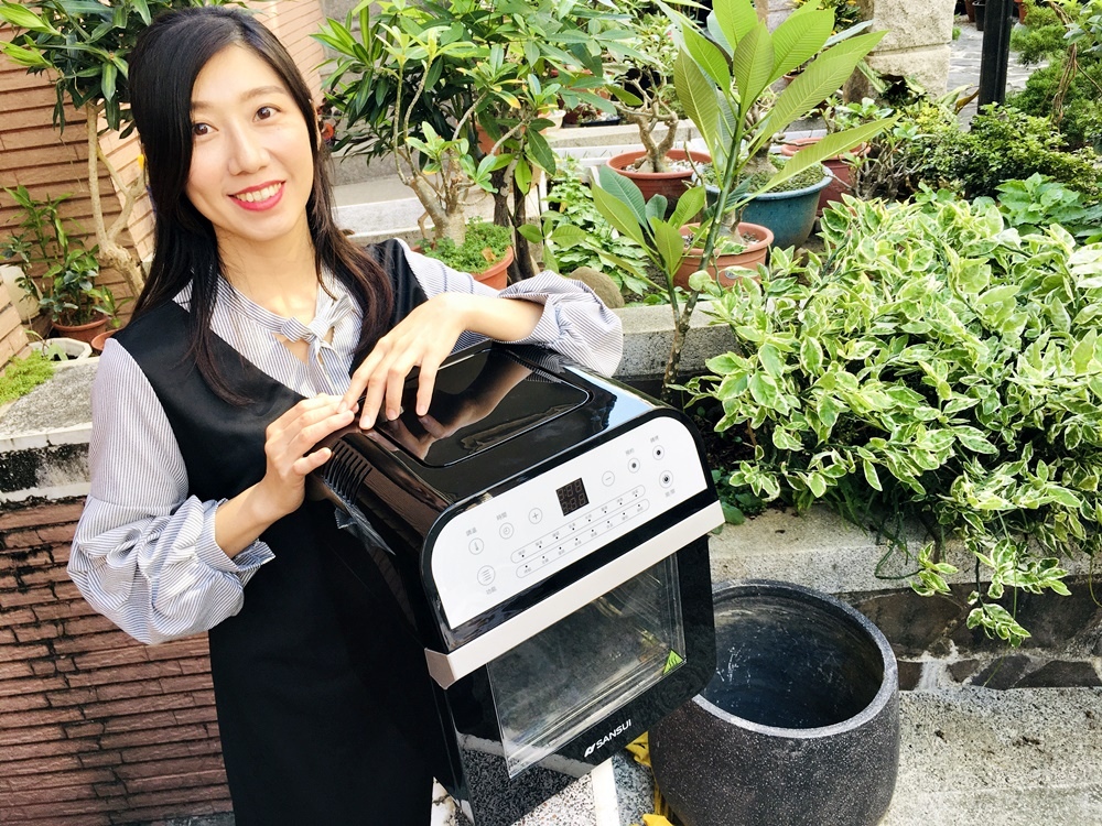 氣炸烤箱推薦SANSUI山水氣炸烤箱12L旋風溫控智能氣炸烤箱SAF-553N自動轉烤 氣炸烤箱推薦SANSUI山水氣炸烤箱12L旋風溫控智能氣炸烤箱SAF-553N自動轉烤