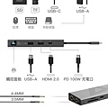 iKKO ITX01 HUB集線器十合一多功能擴充座,多功能集線器-DAC、螢幕轉接器,10個接口,logo觸控板切換音訊模式，依次為音樂、電影、遊戲模式