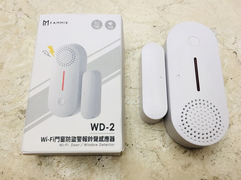 防盜警報器推薦│【FAMMIX】Wi-Fi門窗防盜警報鈴聲感應器WD-2,24HR即時通知,10 秒快速安裝續航力強,大約一年不用換電池 防盜警報器推薦│【FAMMIX】Wi-Fi門窗防盜警報鈴聲感應器WD-2,24HR即時通知,10 秒快速安裝續航力強,大約一年不用換電池