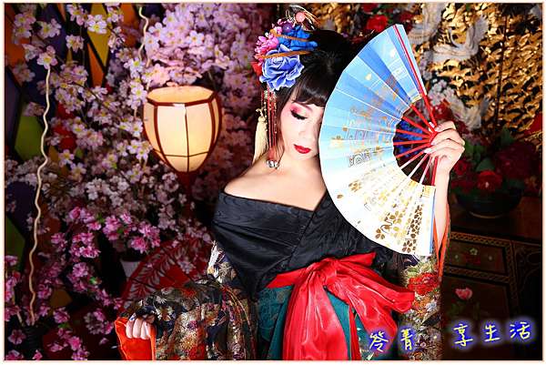 心得 京都心花雫舞妓體驗 花魁妝扮 依然看得出是本人 華麗紀念 Linea 笭菁官方部落格 靜海的精靈 痞客邦