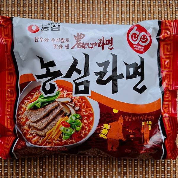 【韓國泡麵】農心 60周年紀念 韓式辣牛肉泡麵「농심라면」