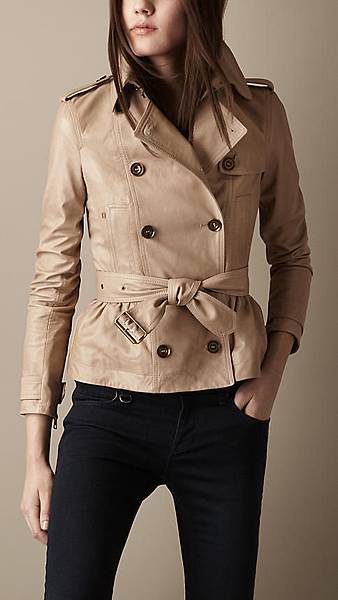 leather trench jacket