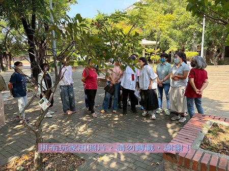 拼布玩家-教室外的花朵老師