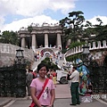 Park Guell and somebody dressed like the dragon