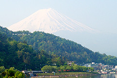 河口湖飯店 - 富士山。 