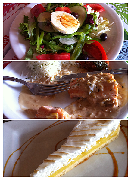 午餐:鮭魚好好吃!!