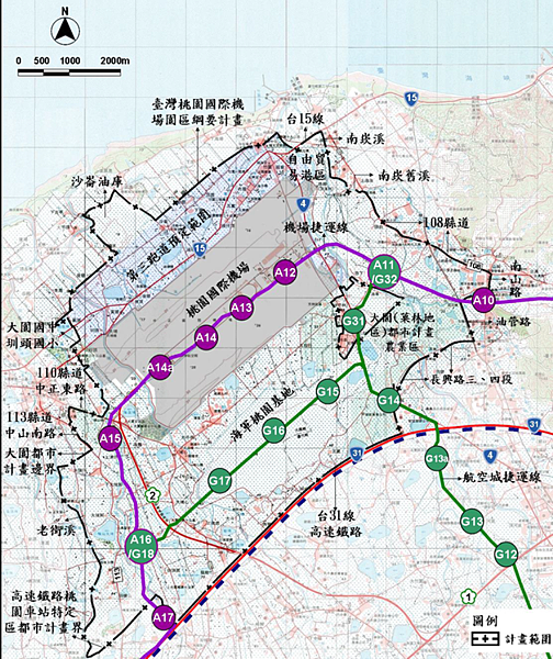 33703 500 航空城計畫範圍圖