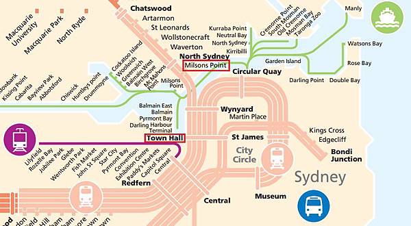 Sydney traffic map