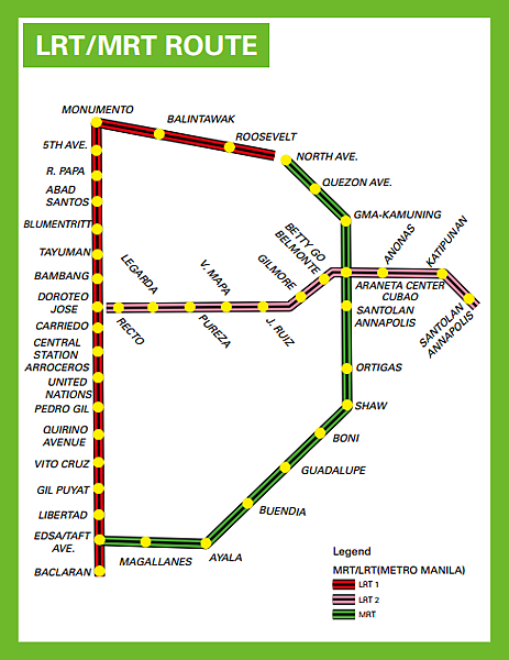 Manila LRT_MRT Route