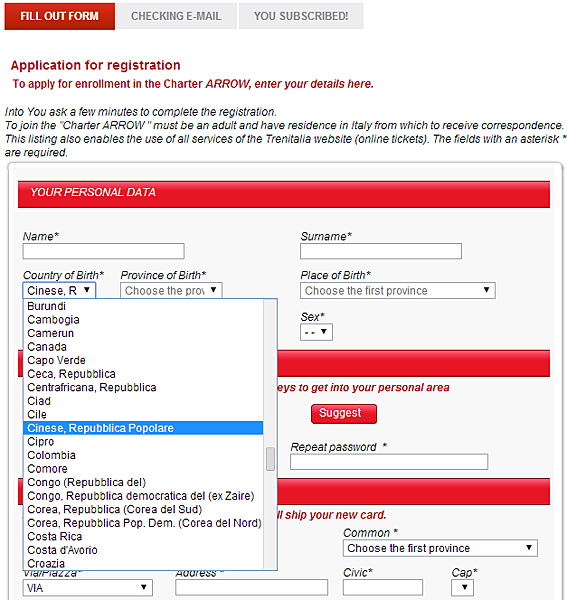 Trenitalia-註冊出生國別-1