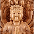 台灣檜木精雕千手千眼觀世音菩薩，林新發神像完美神佛工藝出品，可遇不可求