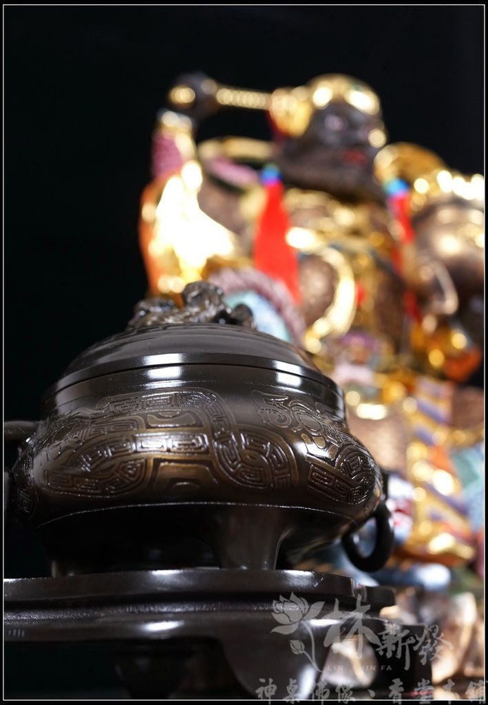 神像藝術-武財神趙光明（新發式彩繪/一甲子手工傳承）