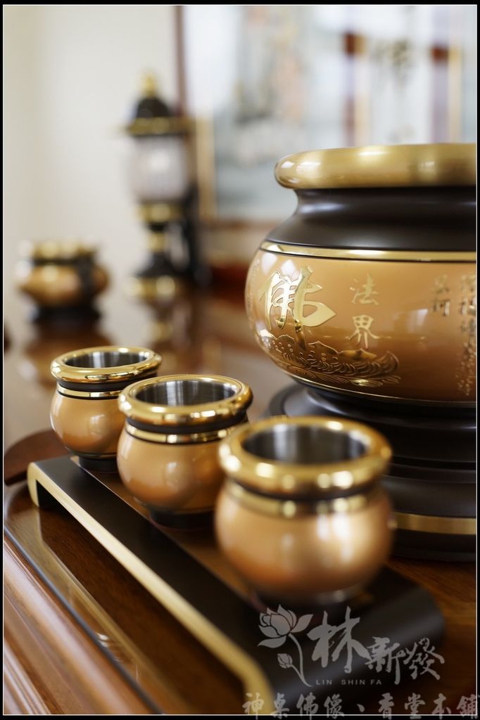 林新發佛俱-寶華雙色銅器（心經．八卦．雙龍．雙龍招財．蓮花．