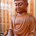 林新發神像藝術作品-娑婆三聖（綠檀神佛藝術）