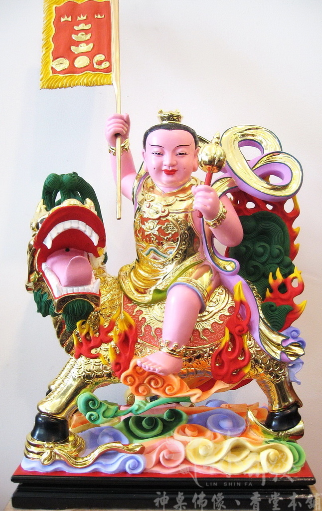 神像藝術-麒麟太子(細彩創作）
