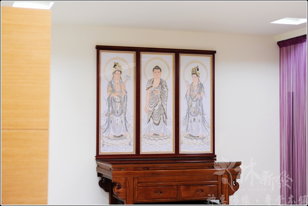 西方三聖神彩(純金線全手工作品)-「清靜莊嚴超眾聖、慈悲喜捨 西方三聖神彩(純金線全手工作品)-「清靜莊嚴超眾聖、慈悲喜捨