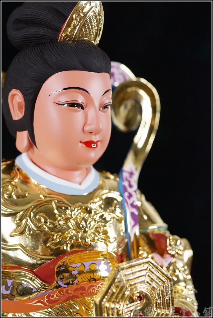 新發神藝-九天玄女娘娘(九蓮帶鳳體原色/描金/按金/紫袍)