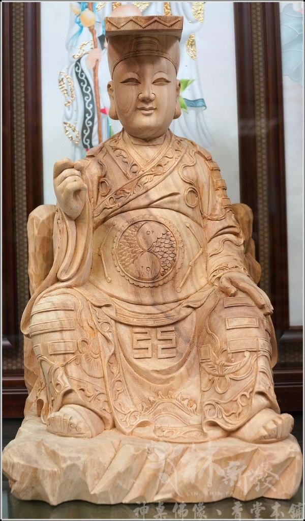 新發神藝-呂仙祖/孚佑帝君/呂洞賓(金身藍袍．全手蔥八卦袍完
