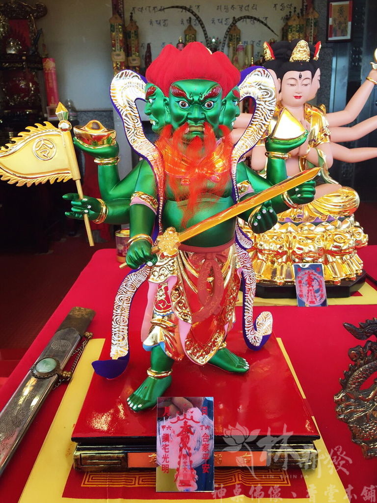 新發神藝-左輔星君、右弼星君(彩繪完成藝術創作)