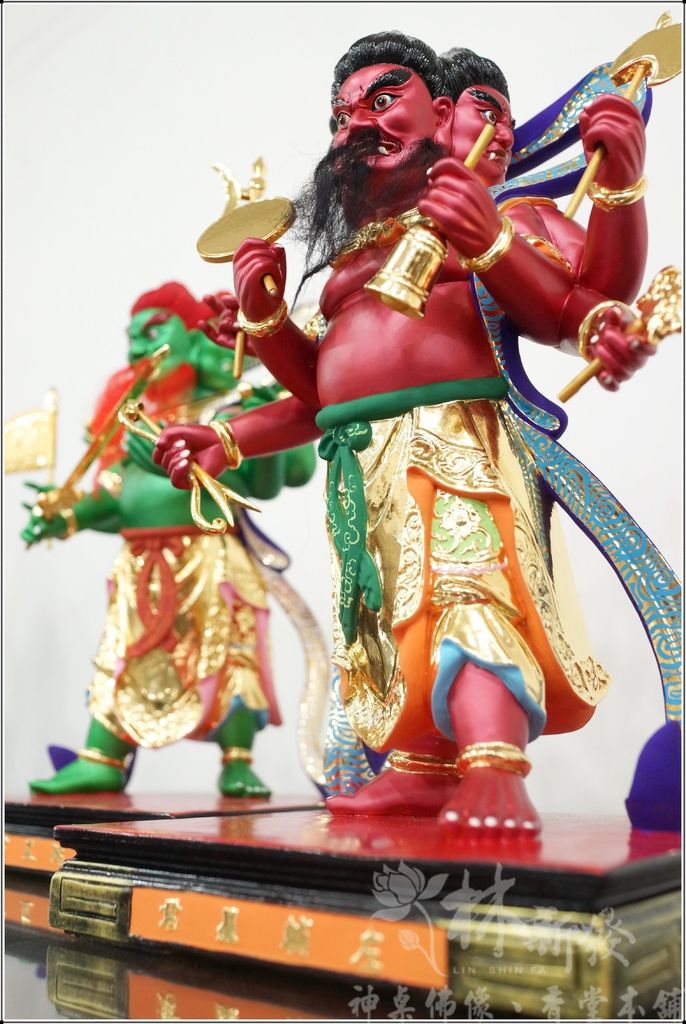 新發神藝-左輔星君、右弼星君(彩繪完成藝術創作)