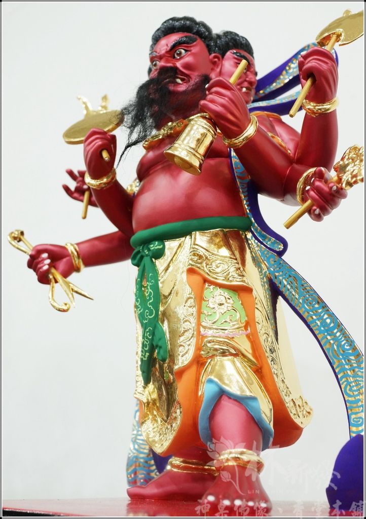 新發神藝-左輔星君、右弼星君(彩繪完成藝術創作)