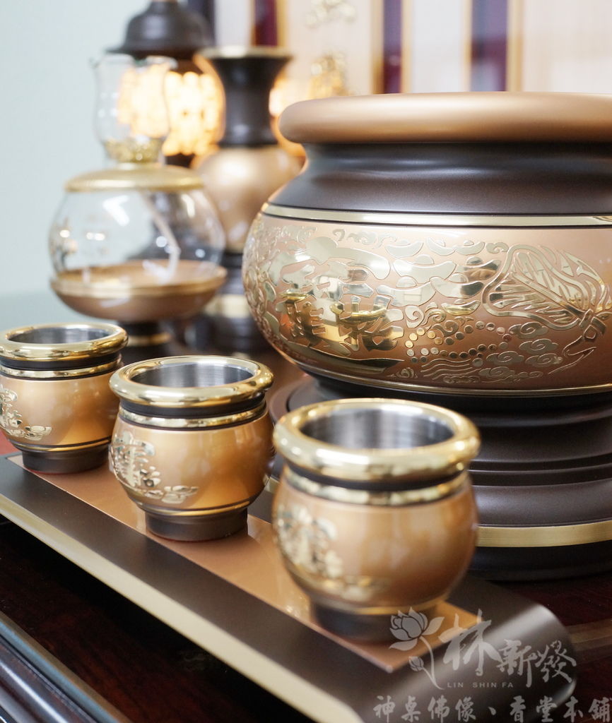 林新發佛俱-寶華雙色銅器（心經．八卦．雙龍．雙龍招財．蓮花．