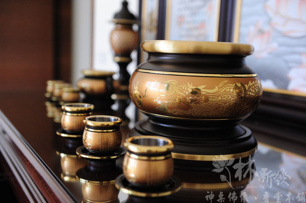 林新發佛俱-寶華雙色銅器（心經．八卦．雙龍．雙龍招財．蓮花．