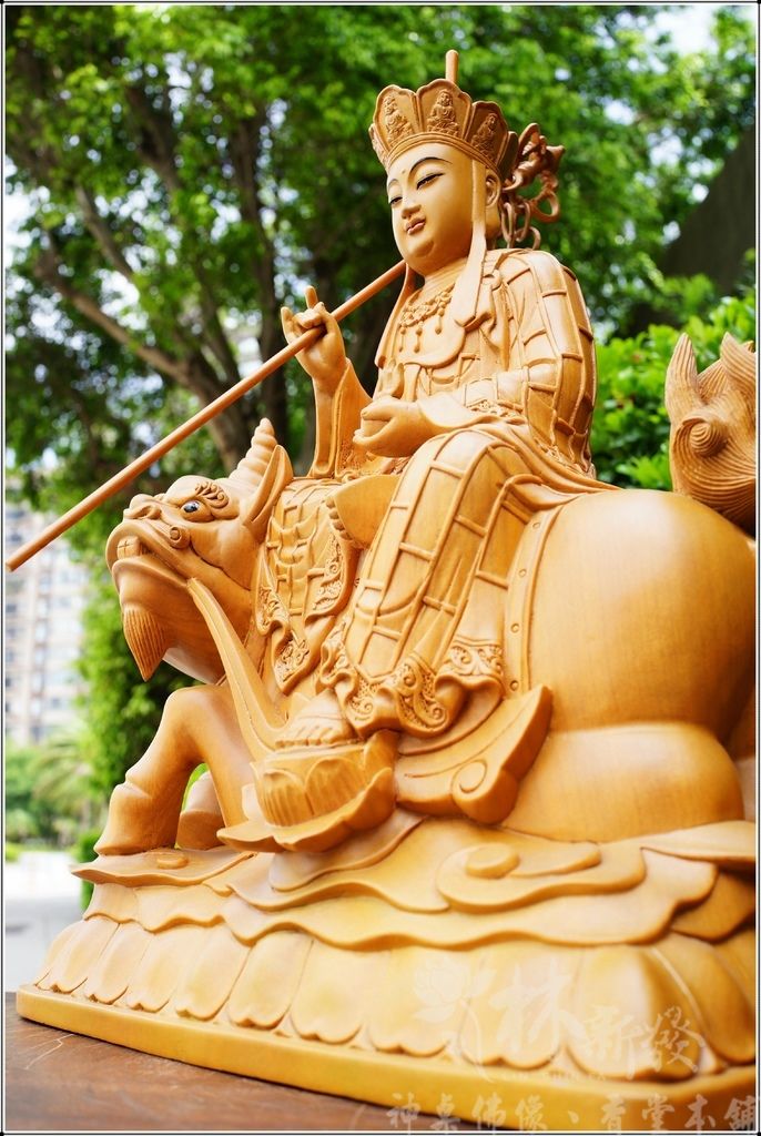 神像藝術-帶騎地王(福田衣-尺三)-003