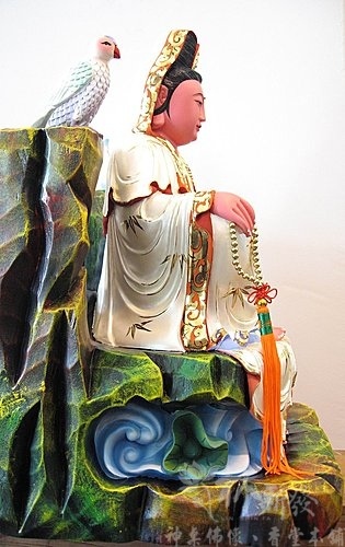 神像-一尺三彩繪-澎湖紫竹岩觀音 神像-一尺三彩繪-澎湖紫竹岩觀音