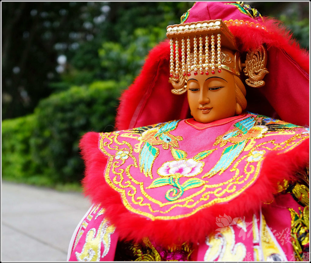 天上聖母．桃粉色金龍袍．浮棉龍 (17)